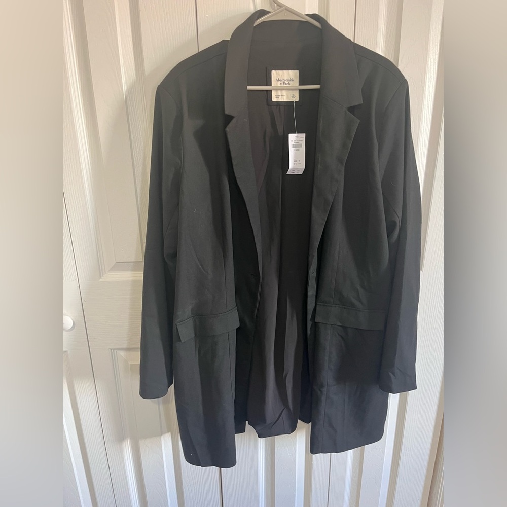 Abercrombie & Fitch Blazer NWT Academic Professional Formal Black Extra Large